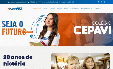 colegiocepavi.com.br screenshot