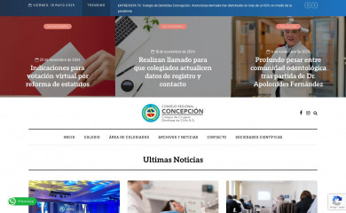 colegiodentistasconcepcion.cl screenshot