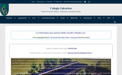 colegiogalvarino.cl screenshot