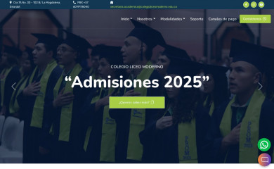 colegioliceomoderno.edu.co screenshot