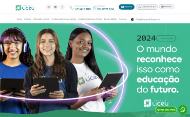 colegioliceuaju.com.br screenshot