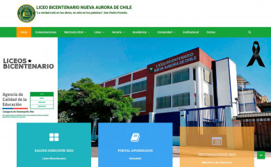 colegionuevaaurora.cl screenshot