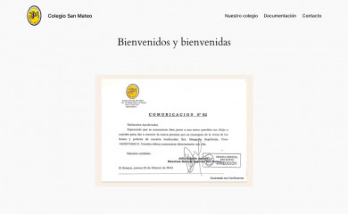 colegiosanmateo.cl screenshot