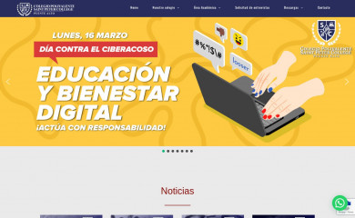 colegiosaintpeter.cl screenshot