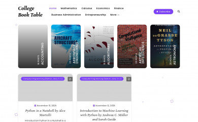 collegebooktable.com screenshot