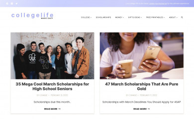 collegelifemadeeasy.com screenshot