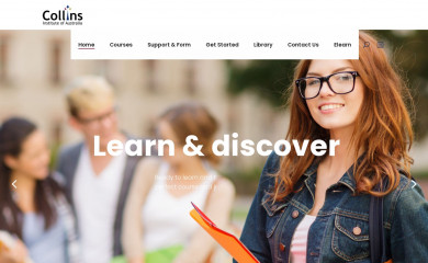collins.edu.au screenshot