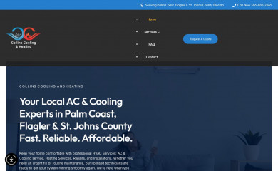 collinscoolingfl.com screenshot