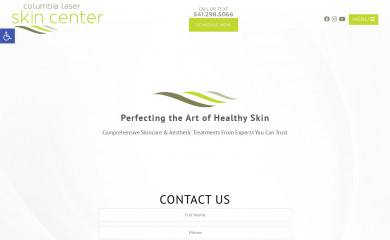 columbialaserskincenter.com screenshot
