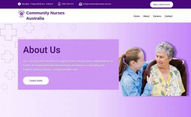 communitynurses.com.au screenshot