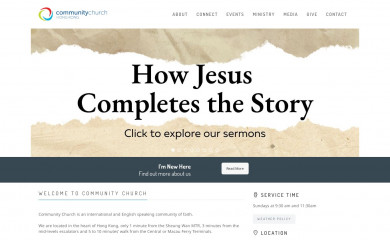 communitychurch.hk screenshot