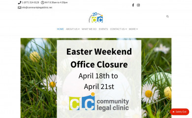 communitylegalclinic.net screenshot