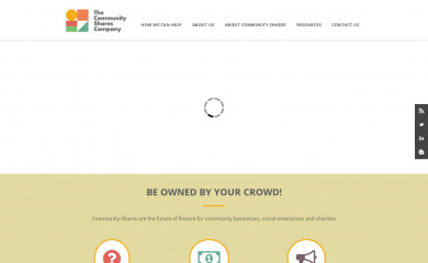 http://communityshares.co.uk screenshot