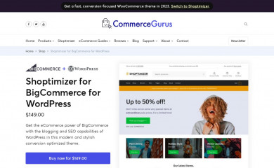 Shoptimizer for BigCommerce for WordPress screenshot
