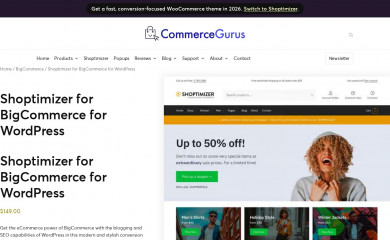 Shoptimizer for BigCommerce for WordPress screenshot