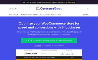 https://www.commercegurus.com/wordpress-themes/shoptimizer screenshot