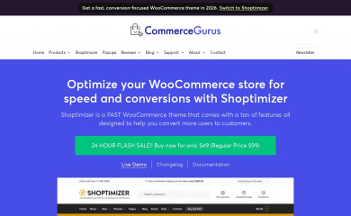 https://www.commercegurus.com/wordpress-themes/shoptimizer screenshot
