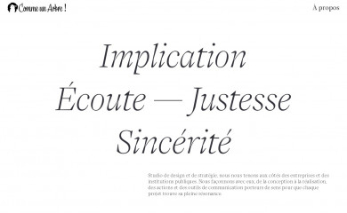 http://commeunarbre.fr/ screenshot