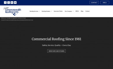 commonwealthroofing.com screenshot