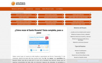 comorezarelrosario.com screenshot