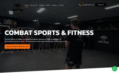 combatsportsfitness.nl screenshot