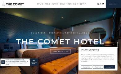 comethotel.co.uk screenshot