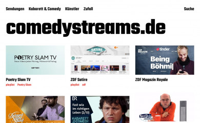 comedystreams.de screenshot