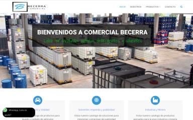 comercialbecerra.cl screenshot