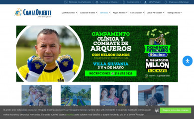 comfaoriente.com screenshot