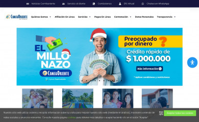 comfaoriente.com screenshot