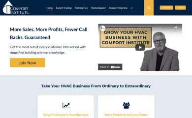 comfortinstitute.org screenshot
