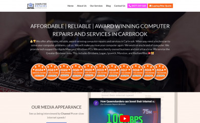 computerrepairscarbrook.com.au screenshot