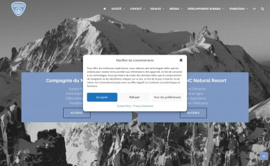 compagniedumontblanc.fr screenshot