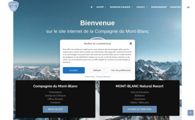 compagniedumontblanc.fr screenshot