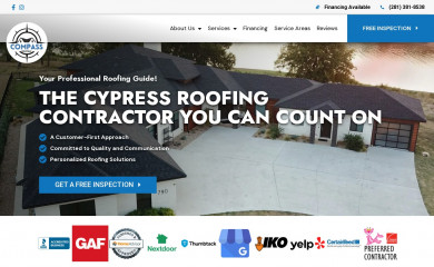compassroofingtx.com screenshot