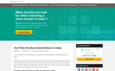comparebrokersindia.com screenshot