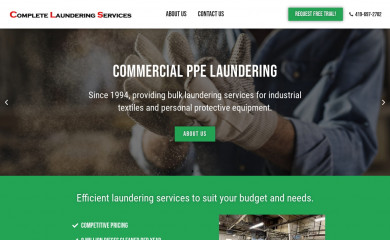 completelaunderingservices.com screenshot