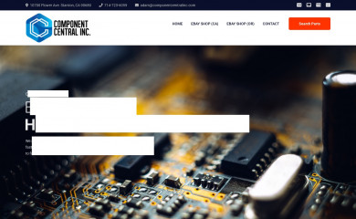 componentcentralinc.com screenshot