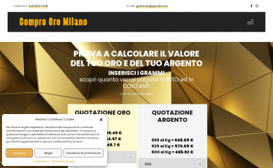 compro-oro-milano.it screenshot