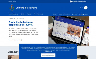 comunevillamaina.it screenshot