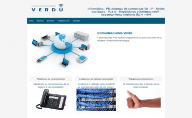 comunicacionesverdu.com screenshot