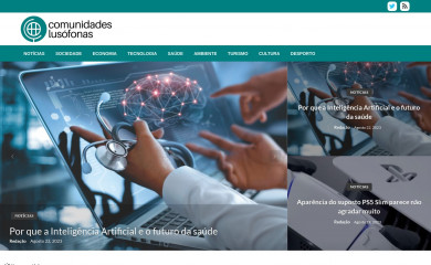 comunidadeslusofonas.pt screenshot