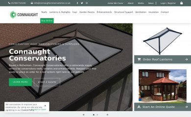 connaughtconservatories.co.uk screenshot