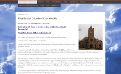 connellsvillefirstbaptist.com screenshot
