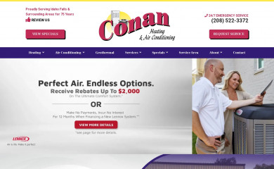 conanheating.com screenshot