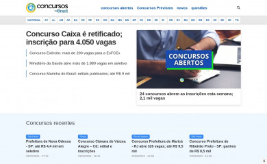 concursosnobrasil.com screenshot