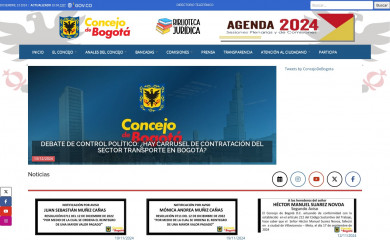 concejodebogota.gov.co screenshot