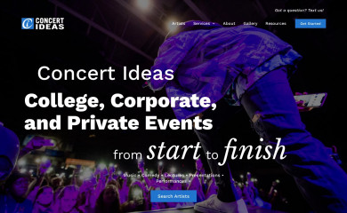 concertideas.com screenshot