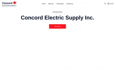 concordelectricsupply.ca screenshot