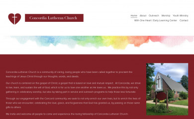 concordialutheranchurch.org screenshot